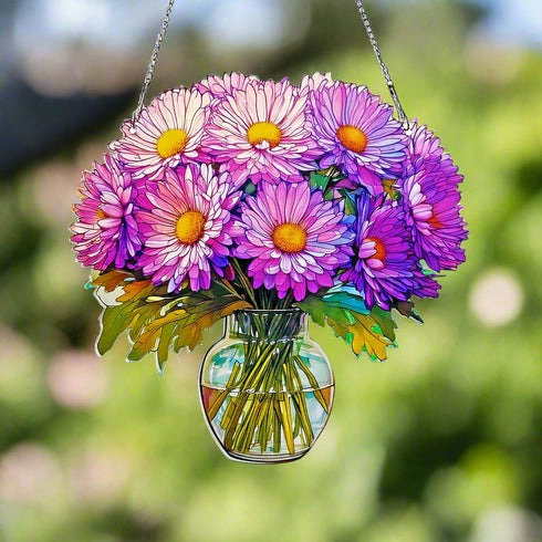 Asters (September)- Birth Flower Suncatchers